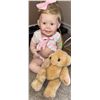 Image 3 : Four Ashton Drake Porcelain Baby Dolls with Assorted Outfits and Teddy Bear