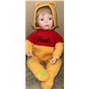 Image 2 : Three Ashton Drake Porcelain Dolls Including Pooh Bear Costume and Lace Dress