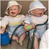 Image 4 : Five Porcelain Ashton Drake Baby Dolls in Blue and White Outfits with Accessories