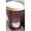Image 5 : Wooden Washstand Cabinet with Floral Ceramic Pitcher and Bowl