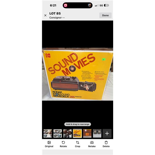 Kodak Sound Movie Deck 285 Projector with Original Box