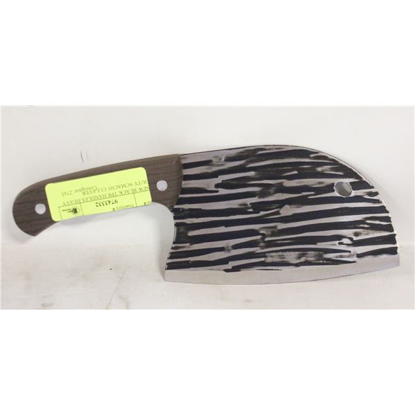 NEW BLACK TPR HANDLES HEAVY DUTY SCMACH1 CLEAVER