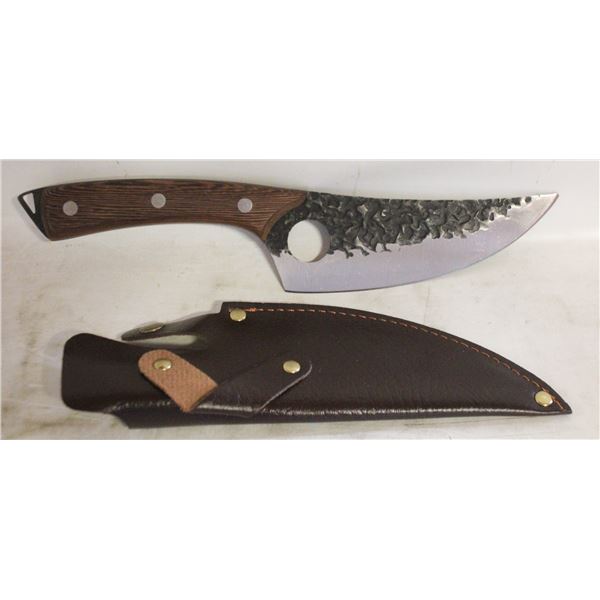 NEW FORGECRAFT HI-CARBON STEEL BUTCHER KNIFE