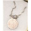 Image 1 : SILVER TONED AZTEC MEDALLION NECKLACE