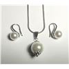Image 1 : 1) SET OF SOLITAIRE WHITE PEARL