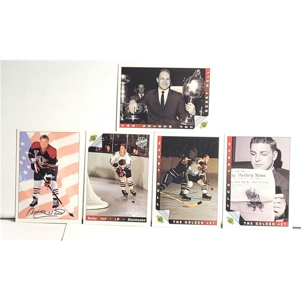 14) LOT OF 5 BOBBY HULL VINTAGE