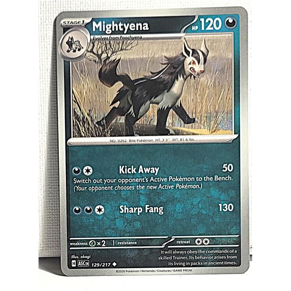 10)  MIGHTYENA, 129/217 STAGE 1,