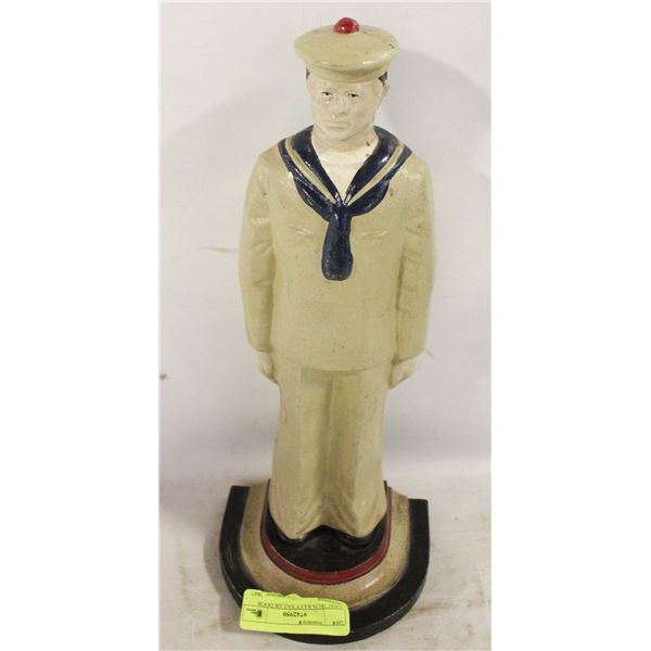 CAST IRON NAVY SAILER DOOR STOPPER