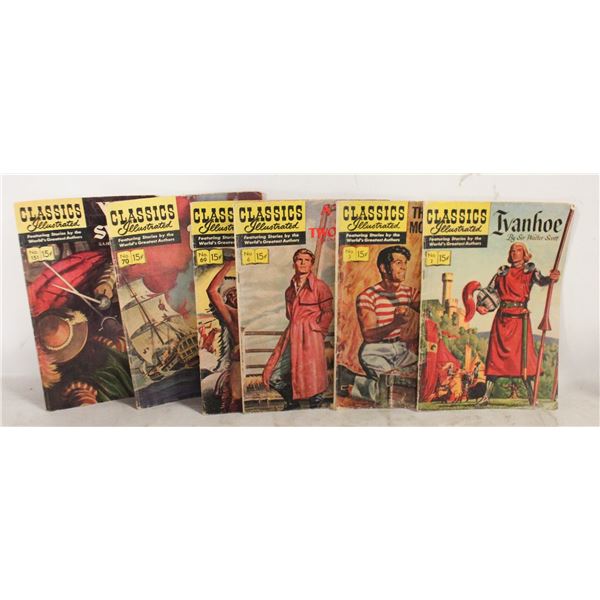 6 CLASSICS ILLUSTRATED #2,3,6,69,70,151