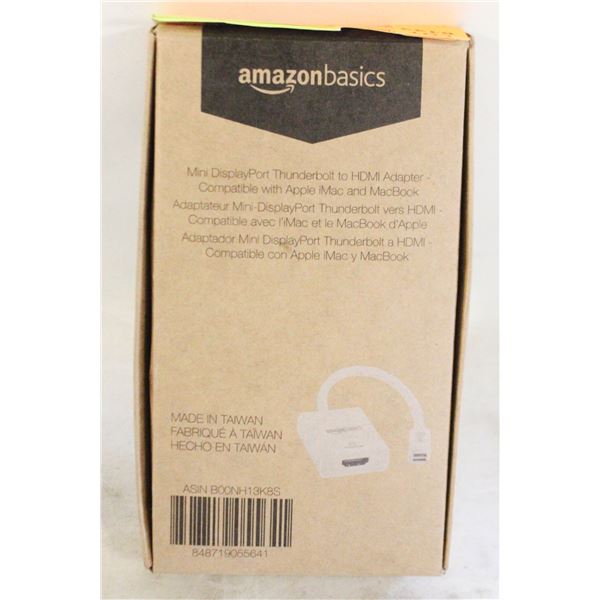 NEW AMAZON BASICS MINI DISPLAYPORT THUNDERBOLT TO