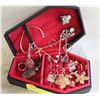 Image 1 : VAMPIRE COFFIN JEWELRY BOX FULL OF JEWELRY