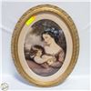 Image 1 : ORNATE FRAMED MOTHER WITH CHILD & BUNNY