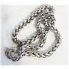 Image 1 : SILVER TONE WHEAT CHAIN NECKLACE HEAVY