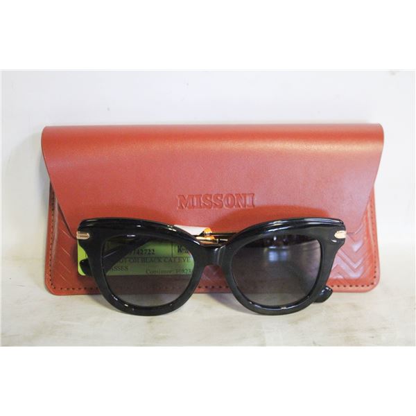SONIX ELIOT C01 BLACK CAT EYE SUNGLASSES