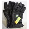 Image 1 : MOTORCYCLE GLOVES BLACK LEATHER GEL PALM XL MENS