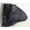 Image 1 : BLACK LEATHER NECK GAITER OSFA