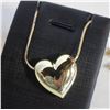 Image 1 : NEW YELLOW GOLD TONED HEART NECKLACE