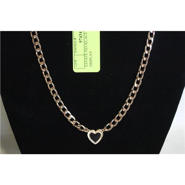 ESTATE NECKLACE WITH JEWELRY DISPLAY
