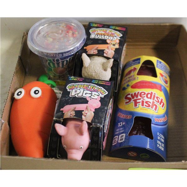NEW LOT OF 5 SCENTED SQUISHIES - SWEDISH FISH,