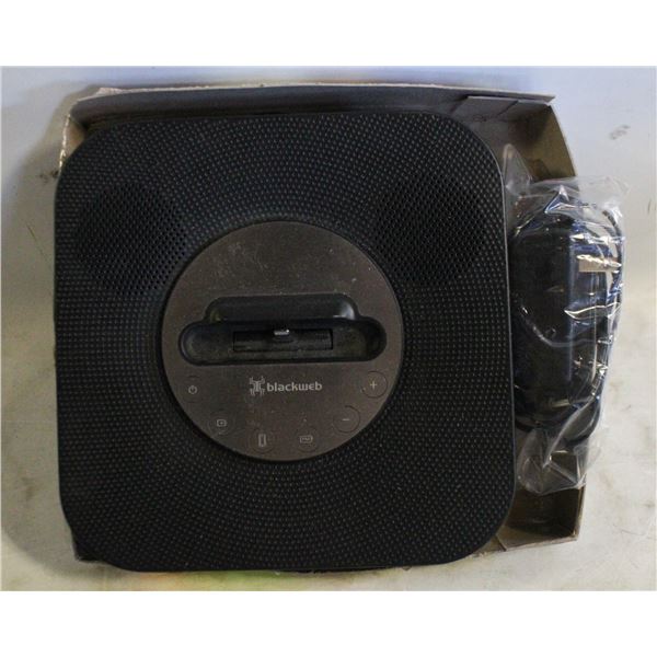 BLACKWEB LIGHTNING DOCK CLOCK RADIO