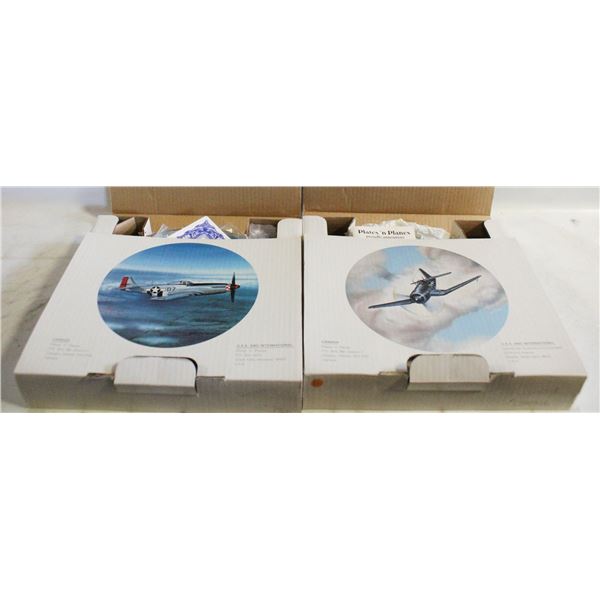ESTATE PAIR OF VINTAGE AIRPLANE THEMED