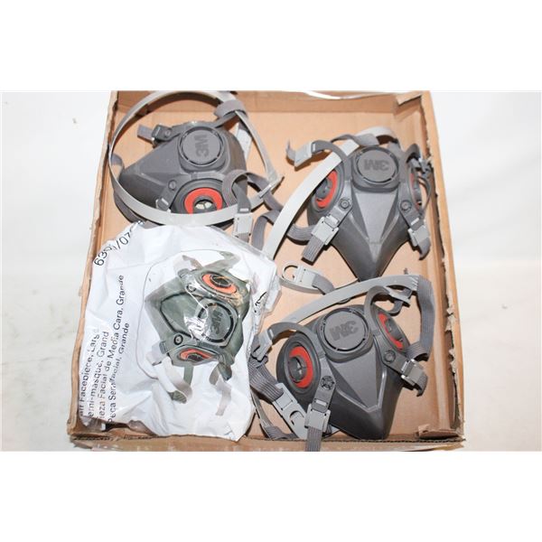FLAT OF 3M 6300 L REUSABLE HALF MASK NEW
