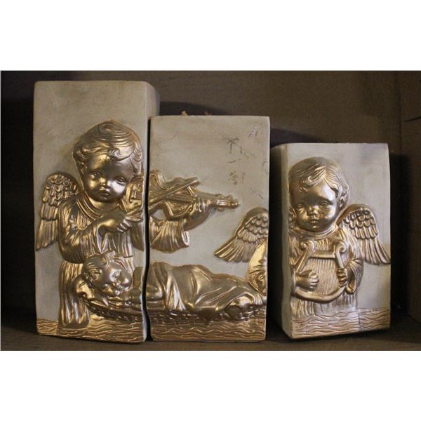 3D SET OF SMALL ANGEL CANDLES