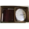 Image 1 : 2 NEW DRIINI BRAND ROUND WALL CLOCKS SOLD TOGETHER