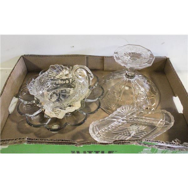 ESTATE CLEAR GLASSWARE/CRYSTALWARE ALL TOGETHER