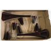 Image 1 : 2 NEW RUBY CHAMPAGNE FLUTES W/6 MINI FLUTES
