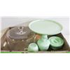 Image 1 : ESTATE JADEITE VINTAGE KITCHENWARE SET INCLUDING