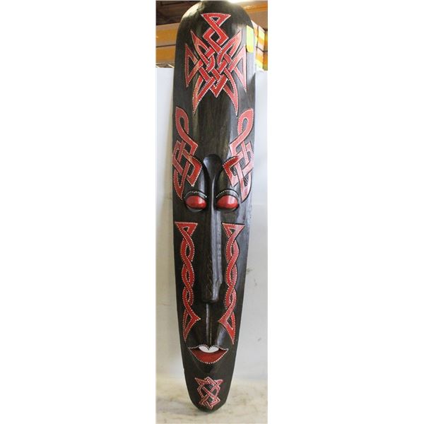ESTATE TIKI STYLE WOODEN CARVED 3.5FT TALL