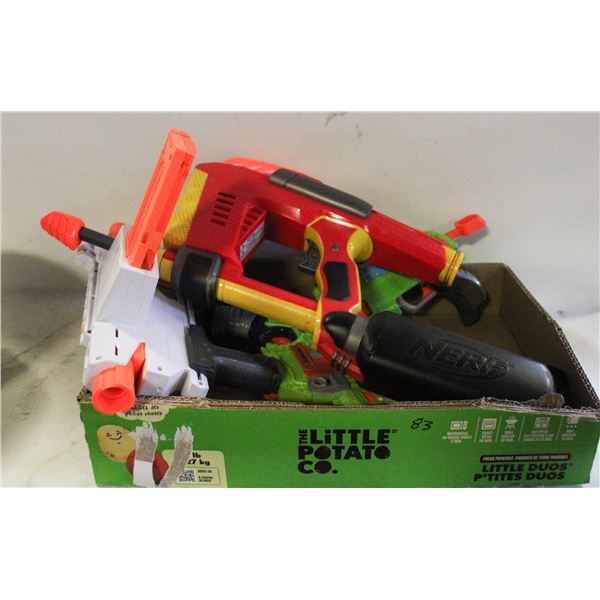 LARGE LOT OF NERF GUNS