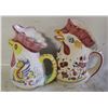 Image 1 : 2 CERAMIC ROOSER PITCHERS - MADE IN ITALY