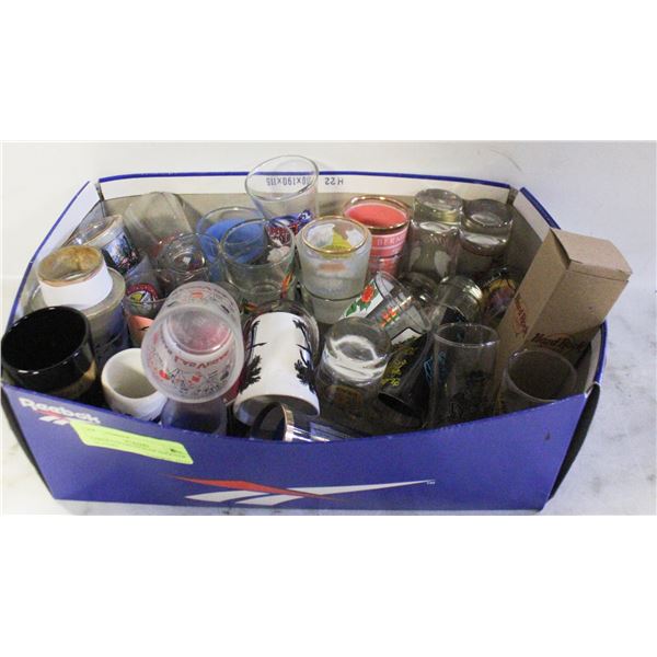 LARGE COLLECTION OF SHOOTER GLASSES