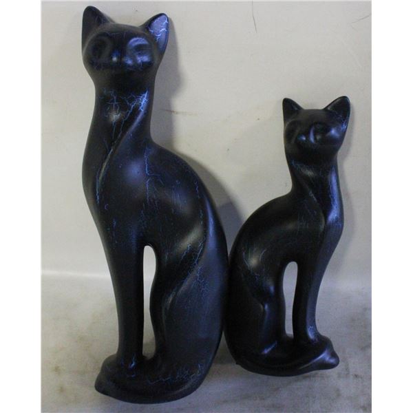 2 ESTATE CAT DECOR CERAMICS