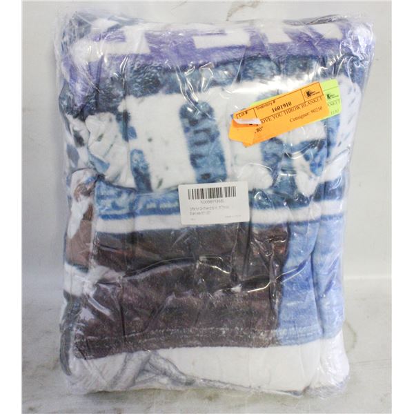 NEW I LOVE YOU THROW BLANKET 60 X 80"