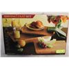 Image 1 : 3 PIECE BAMBOO SERVING TRAY SET