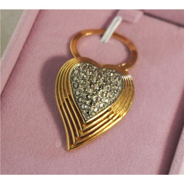 VINTAGE MICHELE LYNN HEART SHAPE PENDANT