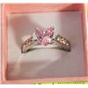 Image 1 : NEW HEART SHAPE GP RING SZ8