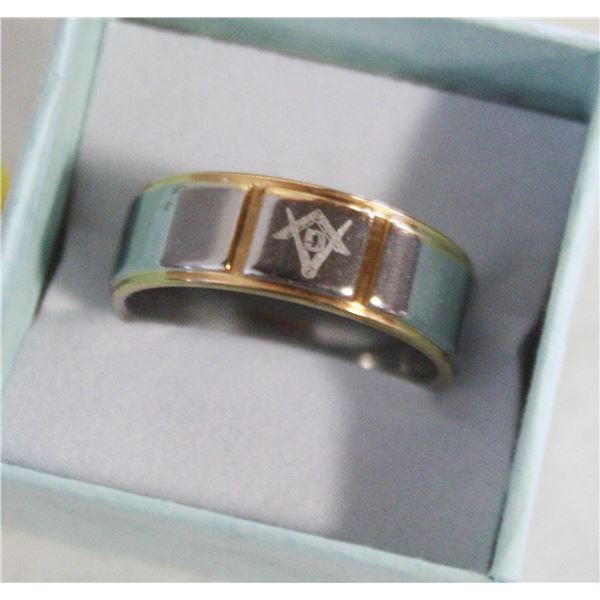 NEW FREEMASON BAND SIZE 10