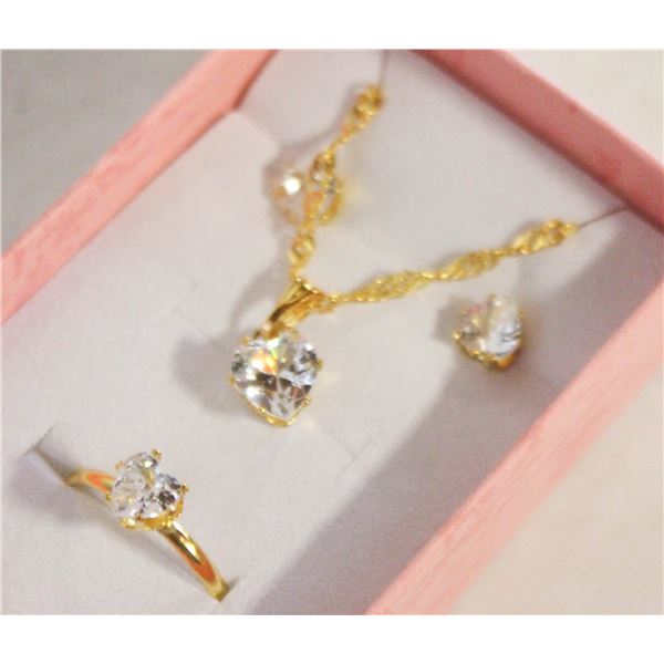NEW NECKLACE AND RING WITH EARRINGS