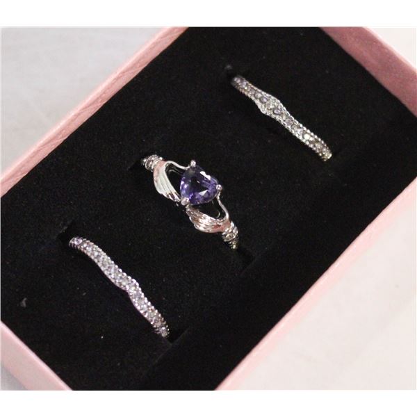 NEW 3PCS/SET RING SET SZ9