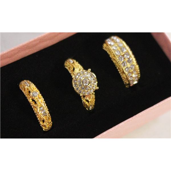 NEW 3PCS/SET RING SET SZ8