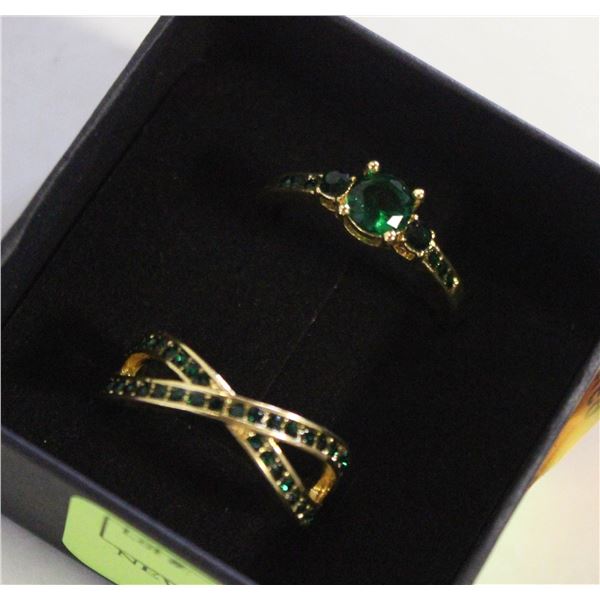 NEW 2PCS/SET RING SET SZ8