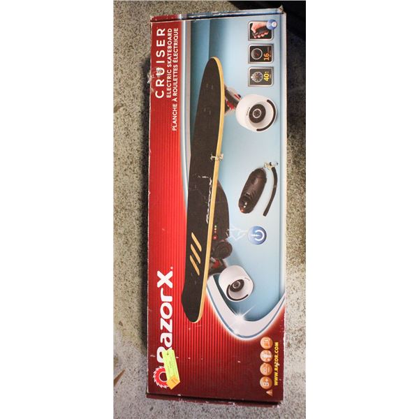 RAZOR X CRUISE ELECTRIC SKATEBOARD NEEDS BATTERY