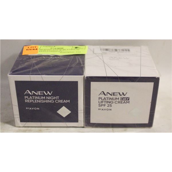 NEW 2 SEALED ANEW PLATINUM NIGHT REPLENISHING