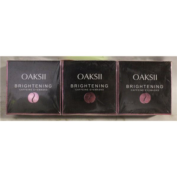 NEW 3 OAKSLL BRIGHTING CAFFEINE HYALURONIC ACID,