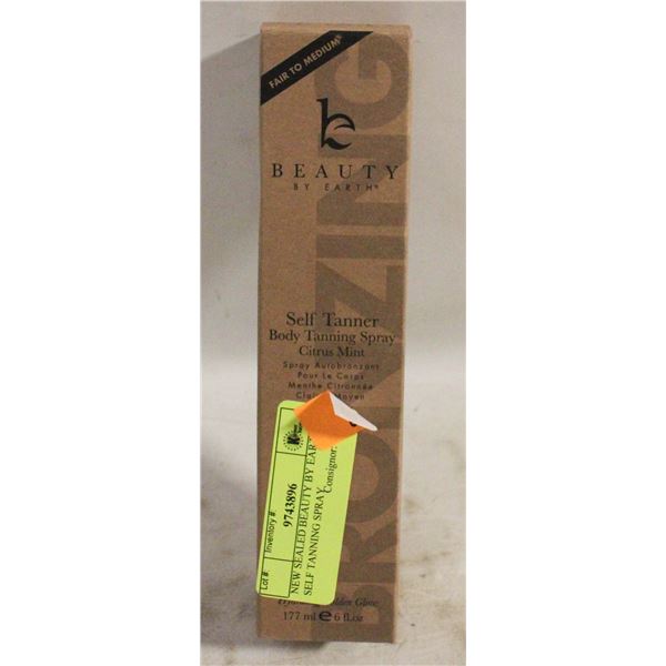 NEW SEALED BEAUTY BY EARTH SELF TANNING SPRAY