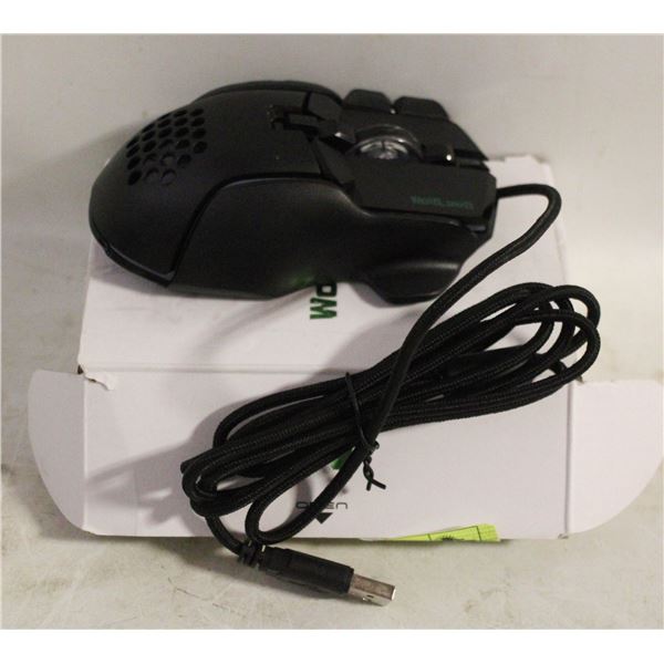 NEW WOLFLAWS M5 MACRO GAMMING MOUSE 12800 DPY